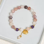 Fortune Jewel Golden Silk Jade Fu Character Rabbit Ward Off Evil Spirits Bracelet - Fortune Jewel