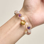 Fortune Jewel Golden Silk Jade Fu Character Rabbit Ward Off Evil Spirits Bracelet - Fortune Jewel