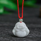 Fortune Jewel Jade Laughing Buddha Prosperity Necklace Pendant - Fortune Jewel