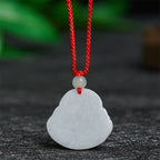 Fortune Jewel Jade Laughing Buddha Prosperity Necklace Pendant - Fortune Jewel