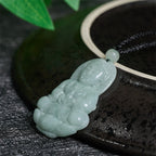 Buddha Stones Jade Kwan Yin Avalokitesvara Harmony Necklace Pendant - Fortune Jewel