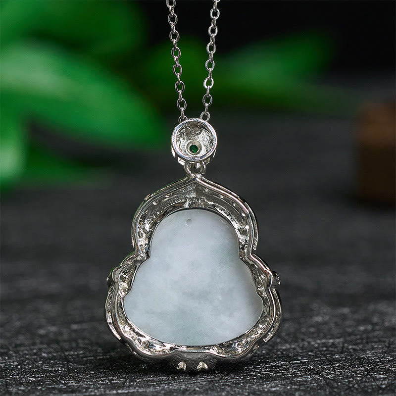Fortune Jewel Jade Laughing Buddha Abundance Necklace Pendant - Fortune Jewel
