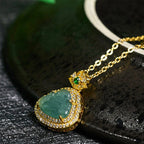 Fortune Jewel Jade Laughing Buddha Prosperity Luck Necklace Pendant - Fortune Jewel
