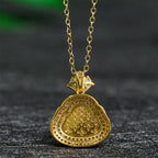 Fortune Jewel Jade Laughing Buddha Prosperity Luck Necklace Pendant - Fortune Jewel