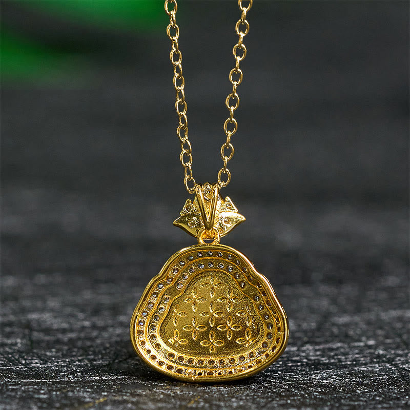 Fortune Jewel Jade Laughing Buddha Prosperity Luck Necklace Pendant - Fortune Jewel