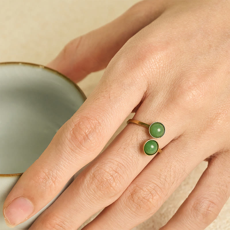 Fortune Jewel Titanium Steel Balance Calm Ring - Fortune Jewel