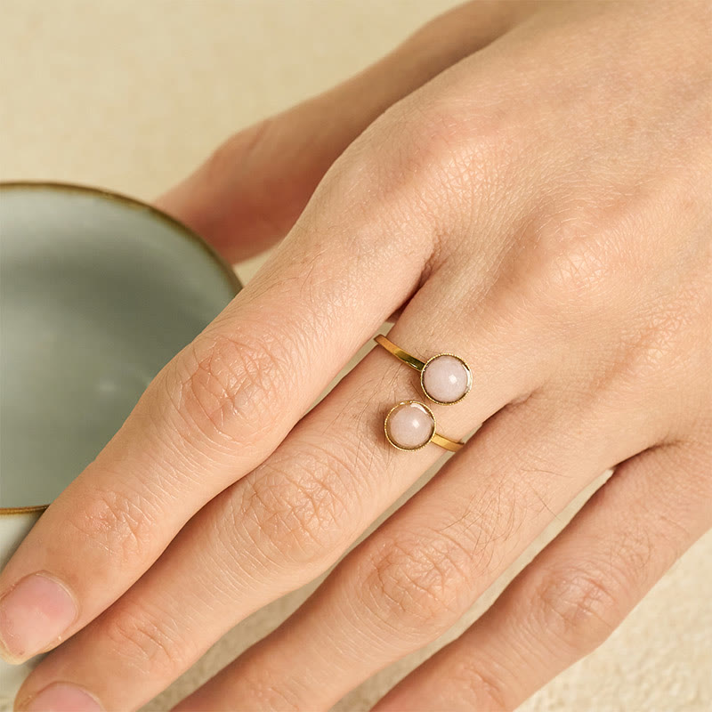 Fortune Jewel Titanium Steel Balance Calm Ring - Fortune Jewel