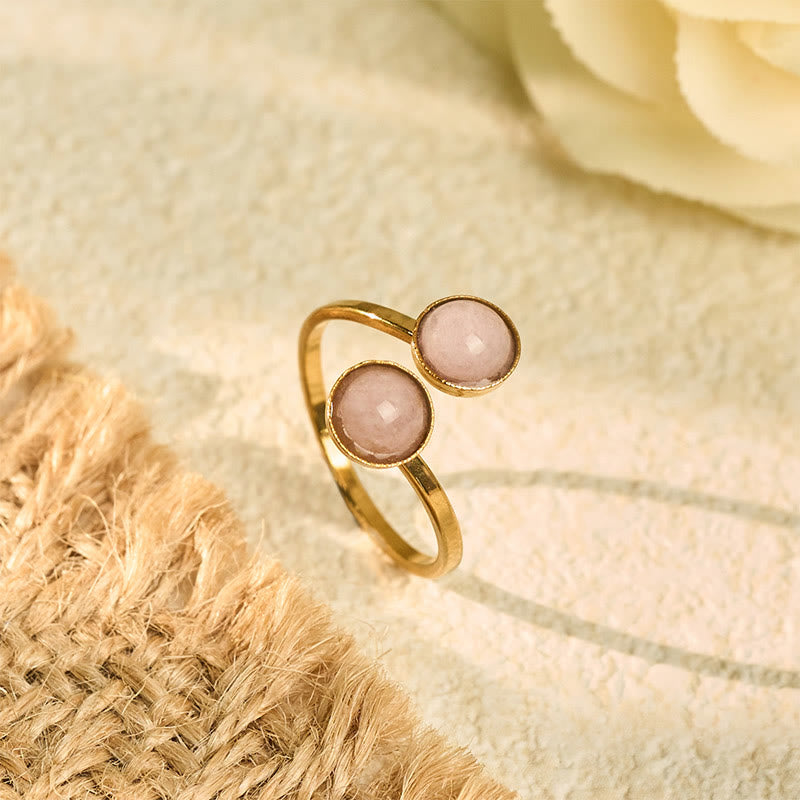 Fortune Jewel Titanium Steel Balance Calm Ring - Fortune Jewel