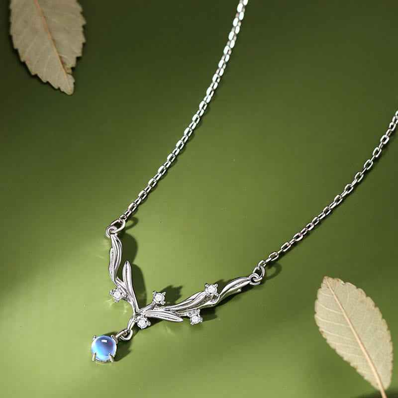 Fortune Jewel 925 Sterling Silver Mistletoe Keep Away Evil Spirits Necklace Pendant