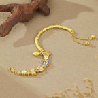 Fortune Jewel 925 Sterling Silver Butterfly Flower Balance Bracelet