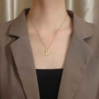 Fortune Jewel "FOR DEAREST MOTHER" Koala Titanium Steel Calm Necklace Pendants Includes Gift Message Card