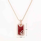Fortune Jewel Gourd Hollow Design Copper Protection Necklace Pendant