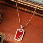 Fortune Jewel Gourd Hollow Design Copper Protection Necklace Pendant