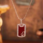 Fortune Jewel Gourd Hollow Design Copper Protection Necklace Pendant