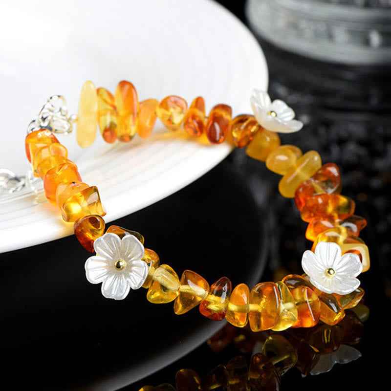 Fortune Jewel Natural Aquamarine Peridot Strawberry Quartz Various Crystals Serenity Bracelet
