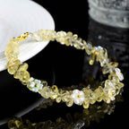 Fortune Jewel Natural Aquamarine Peridot Strawberry Quartz Various Crystals Serenity Bracelet