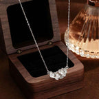 Fortune Jewel 999 Sterling Silver Flower Blessing Necklace Pendant