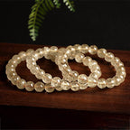 Fortune Jewel Natural Golden Rutilated Quartz Auspiciousness Protection Bracelet