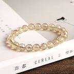 Fortune Jewel Natural Golden Rutilated Quartz Auspiciousness Protection Bracelet