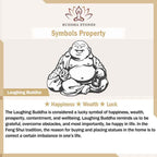 Fortune Jewel Fu Character Laughing Buddha Chalcedony Copper Fortune Necklace Pendant