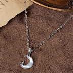Fortune Jewel "FOR DEAREST MOTHER" Moon Star 925 Sterling Silver Calm Necklace Pendants Includes Gift Message Card