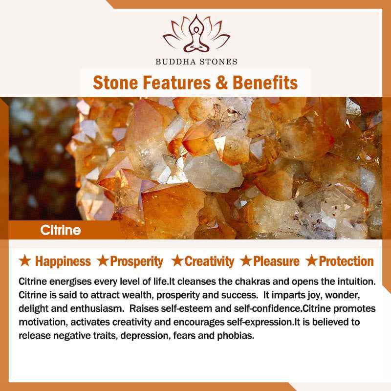 Fortune Jewel Champagne Citrine Copper Pearl Properity Protection Necklace Pendant