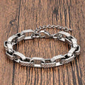 Fortune Jewel Chain Chunky Braided Strengthen Cuban Bracelet