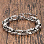 Fortune Jewel Chain Chunky Braided Strengthen Cuban Bracelet