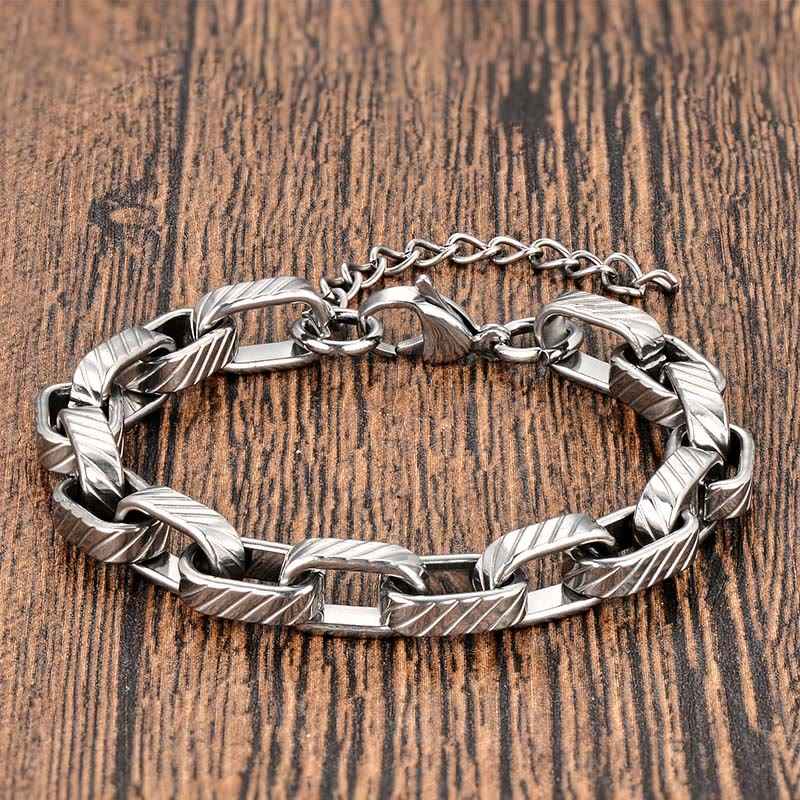 Fortune Jewel Chain Chunky Braided Strengthen Cuban Bracelet