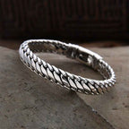 Fortune Jewel Wide Chain Copper Braided Luck Cuban Bracelet