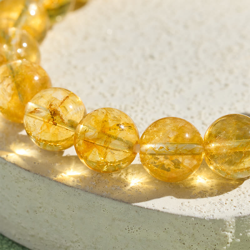 Buddha Stones Natural Citrine PiXiu Prosperity Protection Bracelet - Fortune Jewel
