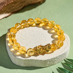 Buddha Stones Natural Citrine PiXiu Prosperity Protection Bracelet - Fortune Jewel