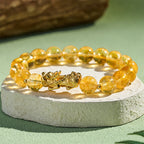 Buddha Stones Natural Citrine PiXiu Prosperity Protection Bracelet - Fortune Jewel