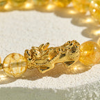 Buddha Stones Natural Citrine PiXiu Prosperity Protection Bracelet - Fortune Jewel