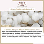 Fortune Jewel 925 Sterling Silver Peony Peace Buckle Hetian White Jade Blessing Necklace Pendant