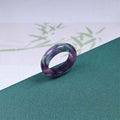 Fortune Jewel Natural Fluorite Protection Ring