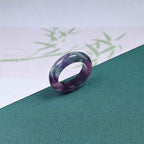 Fortune Jewel Natural Fluorite Protection Ring