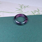 Fortune Jewel Natural Fluorite Protection Ring