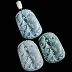 Fortune Jewel Natural Jade Carving Double Koi Fish Rope Prosperity Necklace Pendant