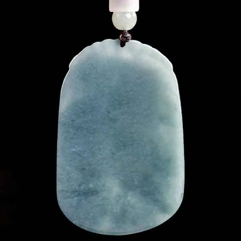 Fortune Jewel Natural Jade Carving Double Koi Fish Rope Prosperity Necklace Pendant