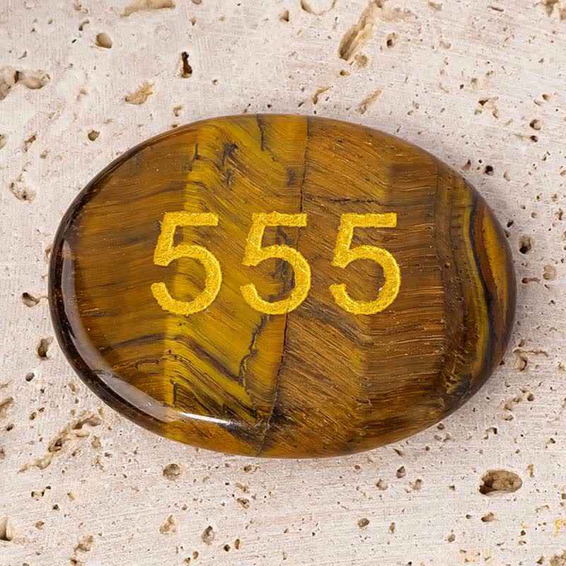 Fortune Jewel Angel Numbers White Crystal Red Jasper Pink Crystal Green Aventurine Meditation Palm Stone