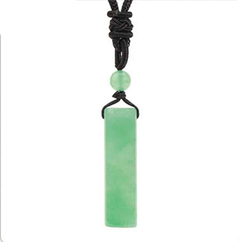 Fortune Jewel Various Crystal Rose Quartz Green Aventurine Amethyst Cylinder Healing Necklace Pendant