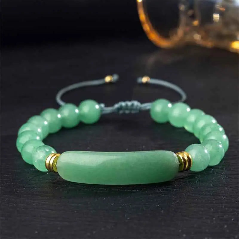 Fortune Jewel Amethyst Green Aventurine Tiger Eye Strawberry Quartz Positive Transformation Bracelet