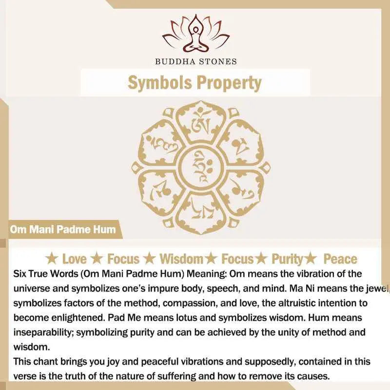 Fortune Jewel Copper Namo Amitabha Om Mani Padme Hum Rope Wisdom Necklace Pendant