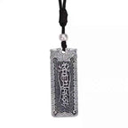Fortune Jewel Copper Namo Amitabha Om Mani Padme Hum Rope Wisdom Necklace Pendant