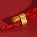 Fortune Jewel Red String Bead Compass Gourd Protection Adjustable Cats Dogs Pet Collar
