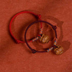 Fortune Jewel Plaited Peach Pit Red String Strength Adjustable Cats Dogs Pet Collar
