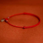 Fortune Jewel Red String Plaited Jade Protection Adjustable Cats Dogs Pet Collar