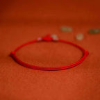 Fortune Jewel Red String Plaited Jade Protection Adjustable Cats Dogs Pet Collar