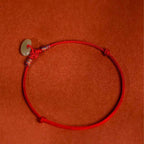 Fortune Jewel Red String Plaited Jade Protection Adjustable Cats Dogs Pet Collar